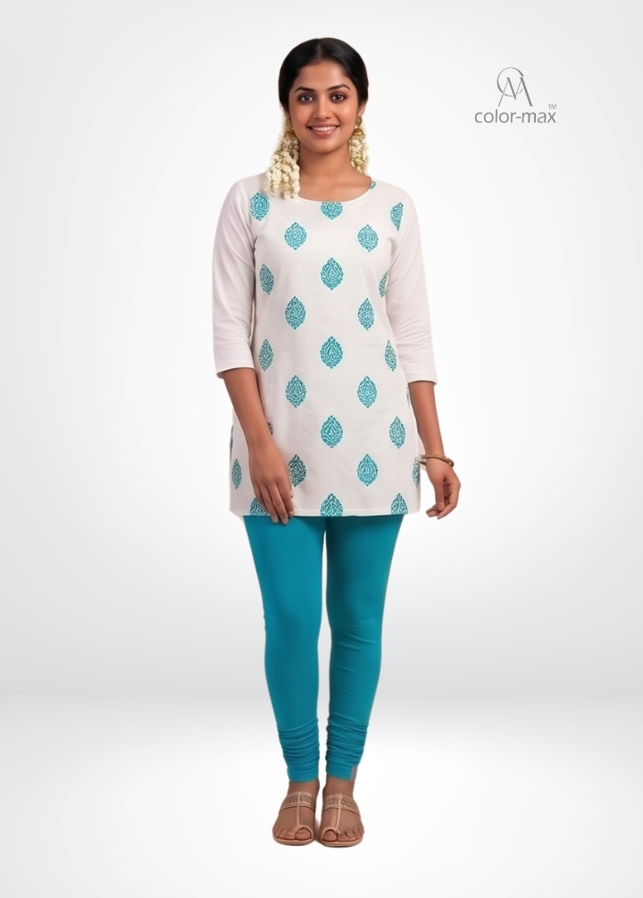 RELIANCE GREEN - Premium Cotton Lycra Chudi Leggings